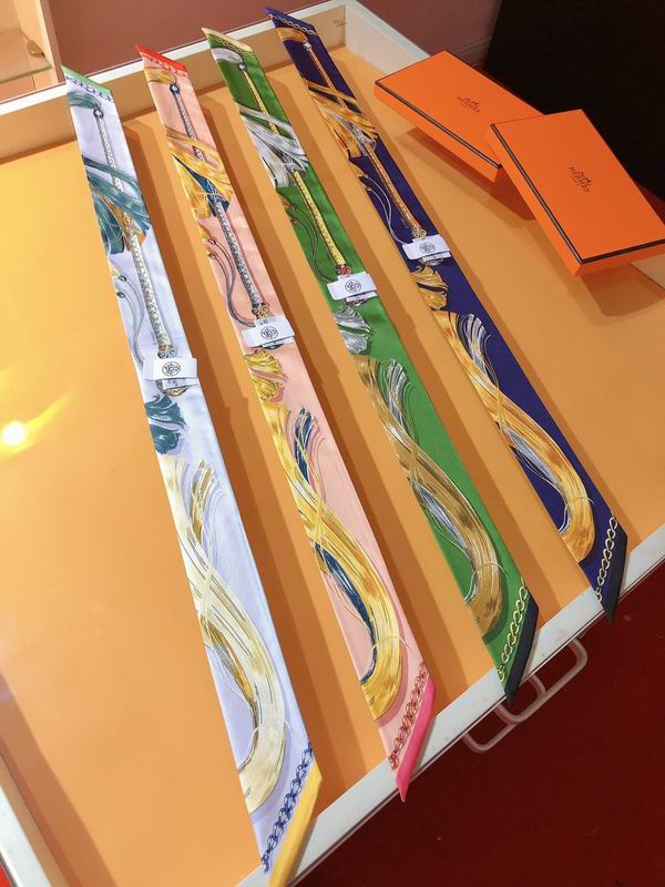 Hermes silk ribbon 5X86cm E011026